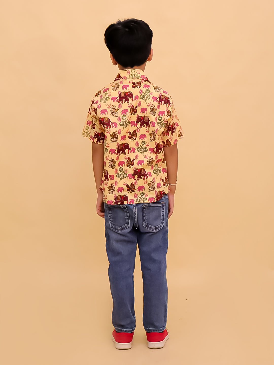 Gentle Giant Elephant Print Boys Shirt