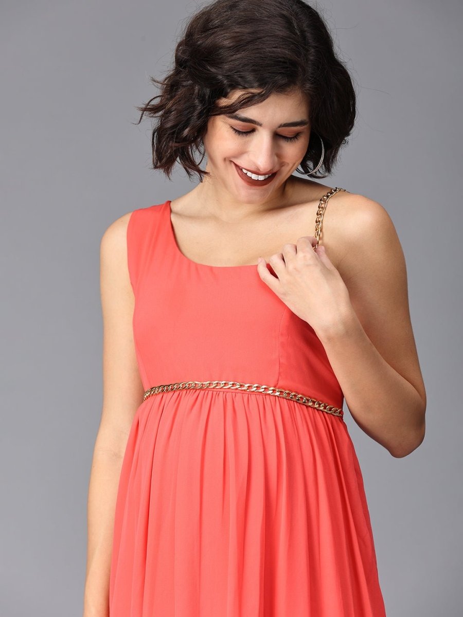  Touch of Sass Maternity Photoshoot Gown Orange