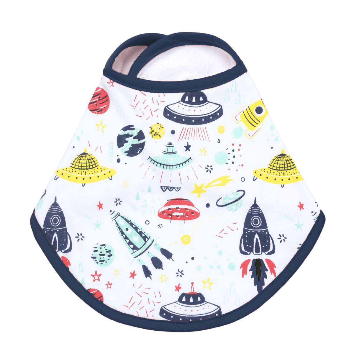 Tour To The Space Organic Cotton Feeding Bib For Babies