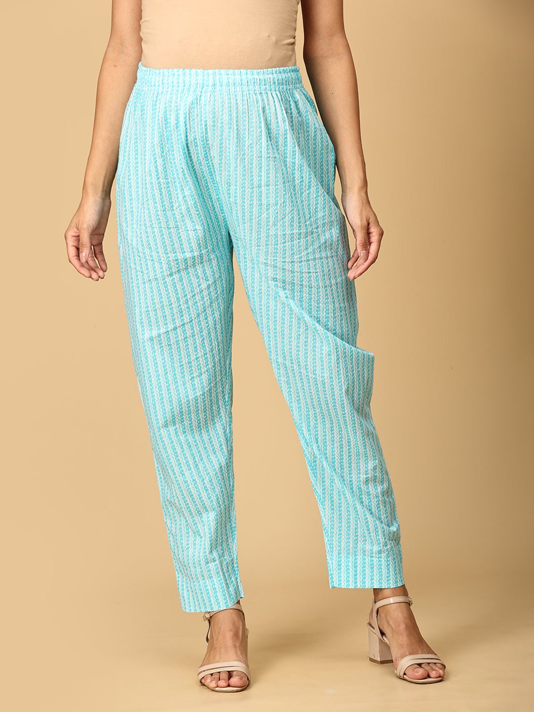  Turquoise Treasure Maternity and Nursing Kurta Set Aqua