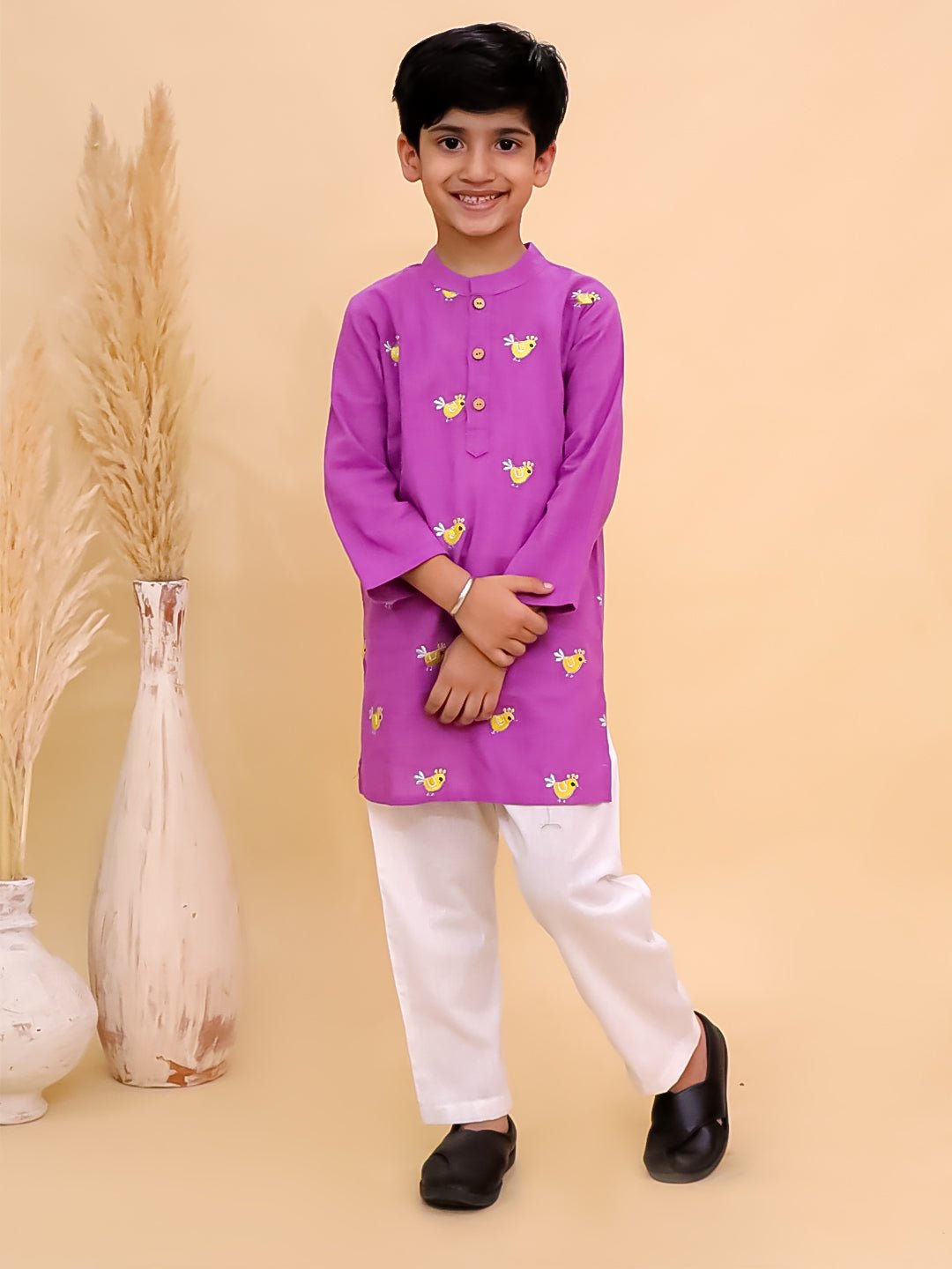 Tweet Dreams Boys Embroidered Kurta Pajama Set