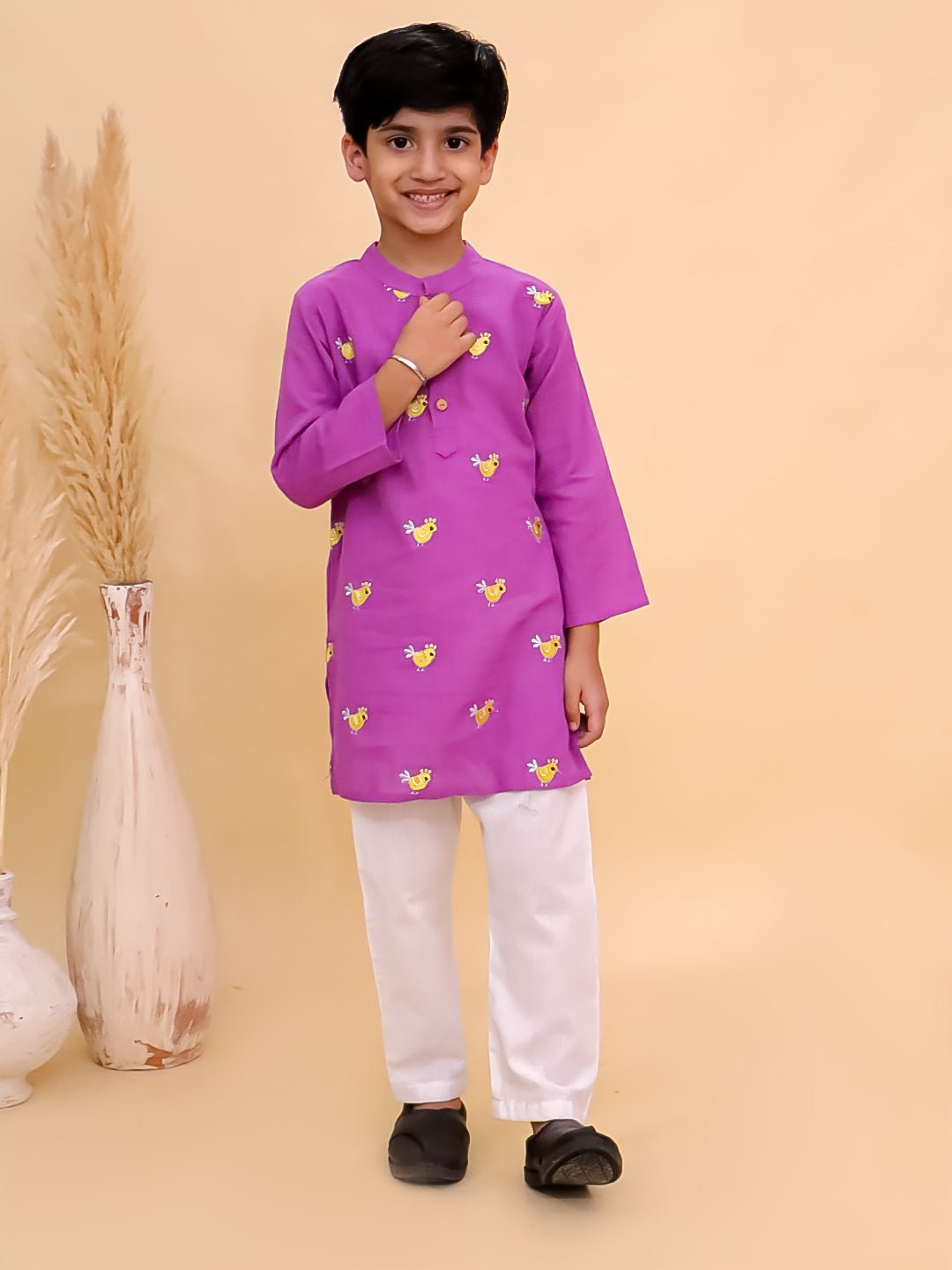 Tweet Dreams Boys Embroidered Kurta Pajama Set