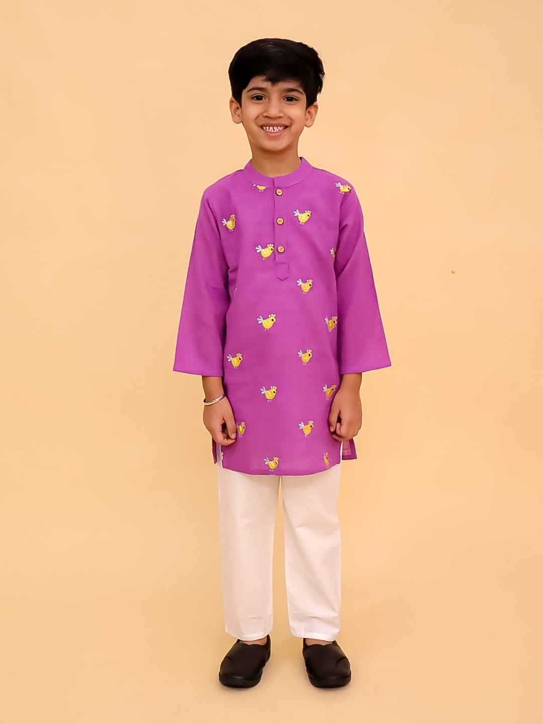 Tweet Dreams Boys Embroidered Kurta Pajama Set