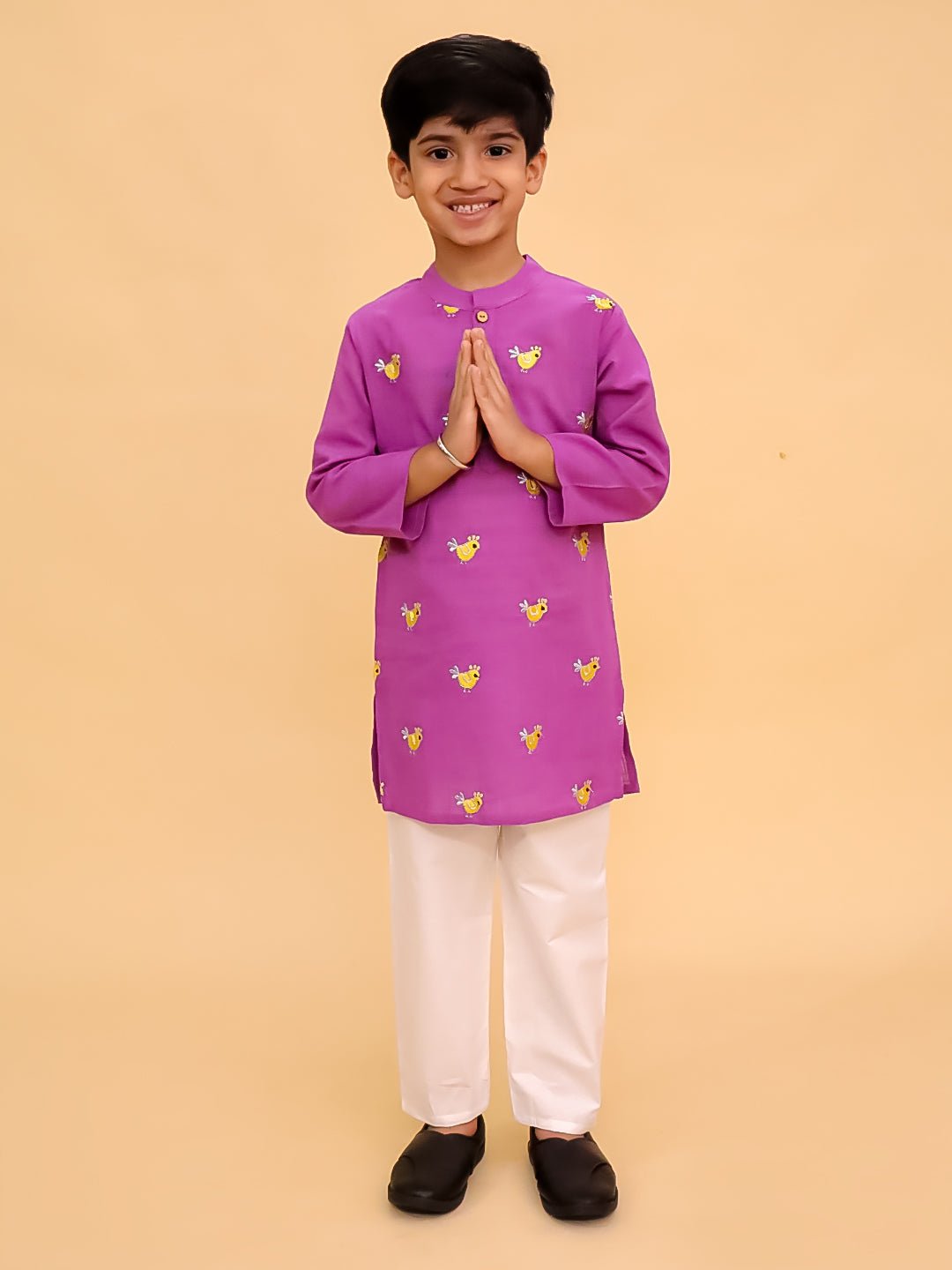 Tweet Dreams Boys Embroidered Kurta Pajama Set