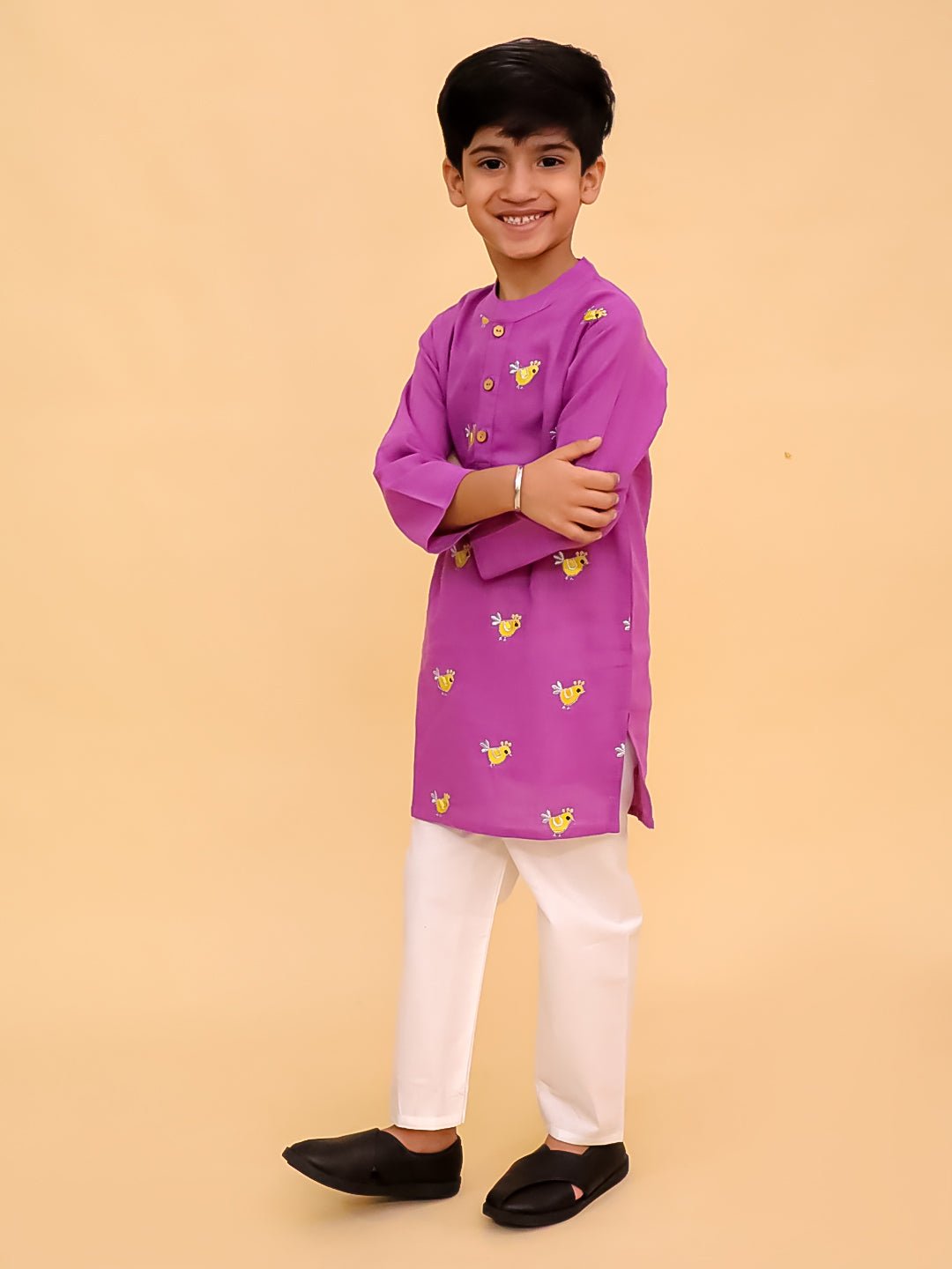 Tweet Dreams Boys Embroidered Kurta Pajama Set