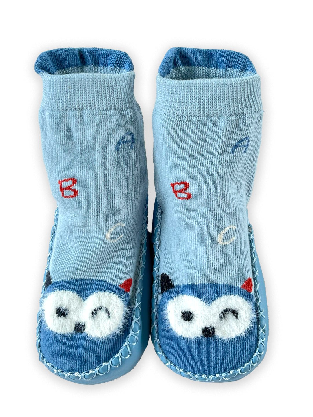 Mini Soul Yellow Twilight Toots Owl Print Anti Slip Socks