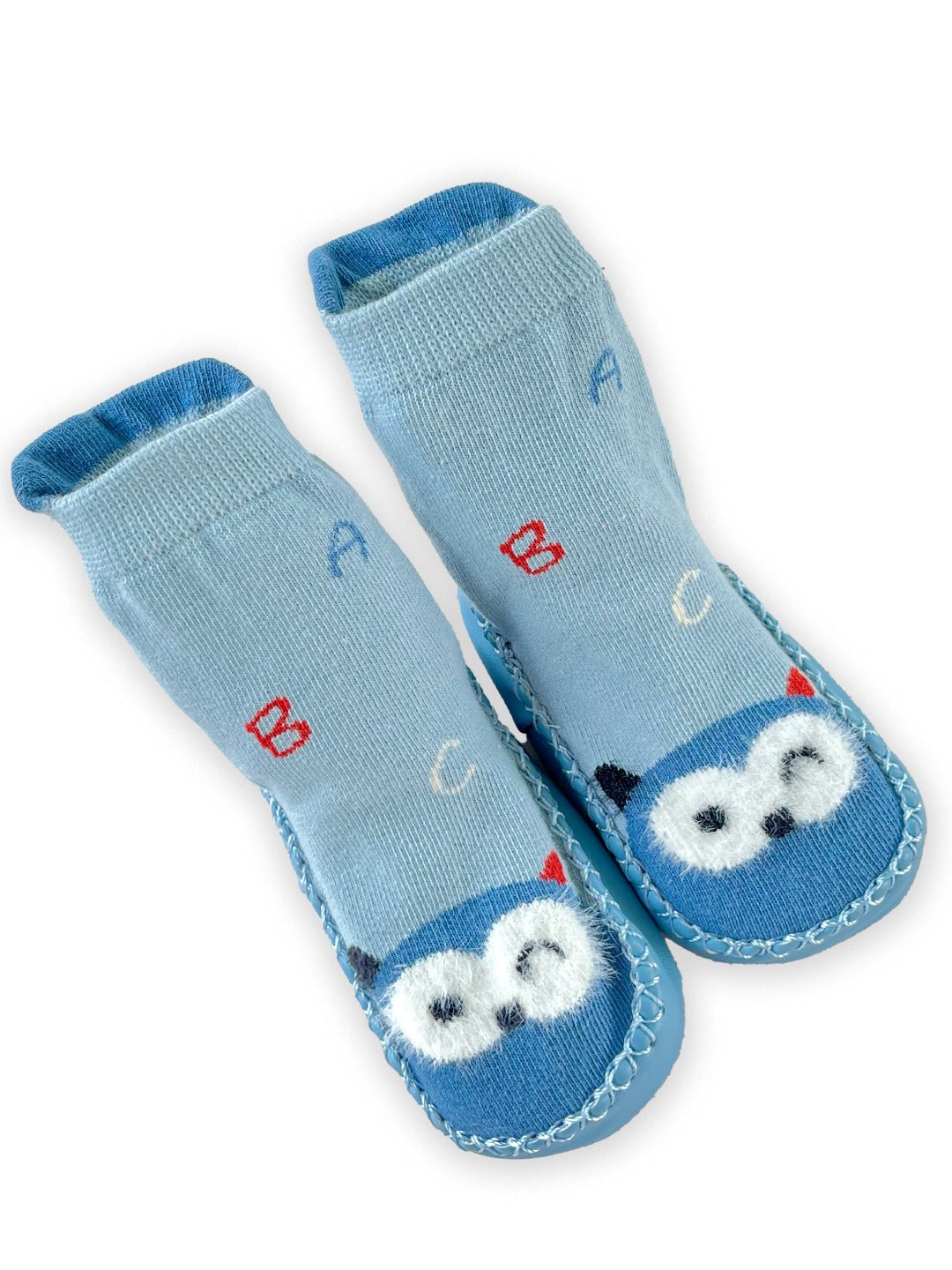 Mini Soul Yellow Twilight Toots Owl Print Anti Slip Socks