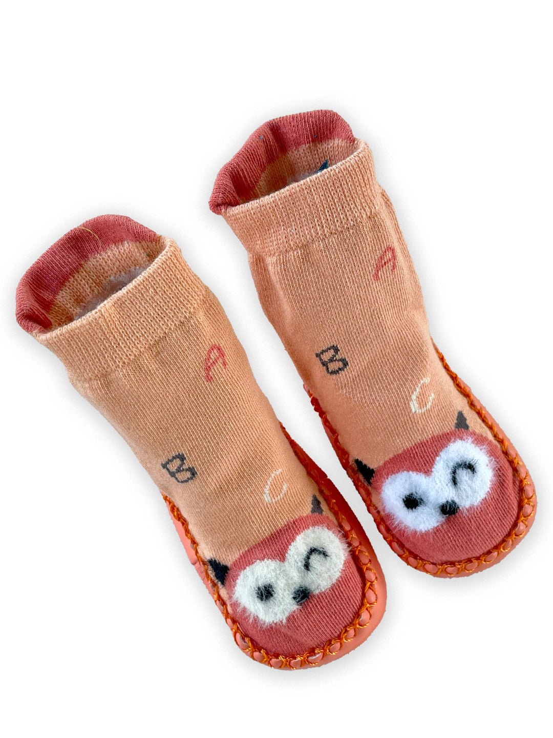 Mini Soul Yellow Twilight Toots Owl Print Anti Slip Socks