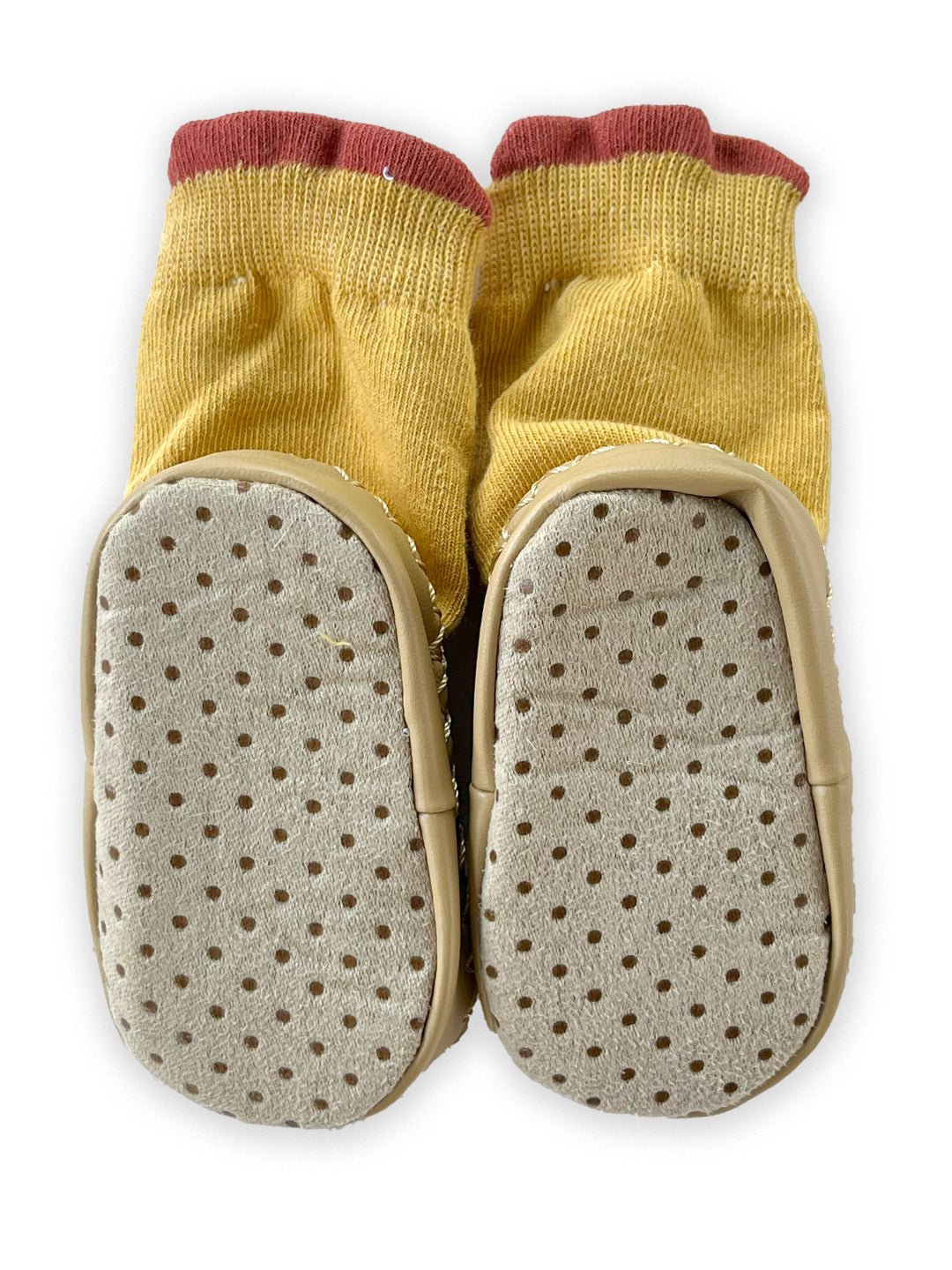 Mini Soul Yellow Twilight Toots Owl Print Anti Slip Socks