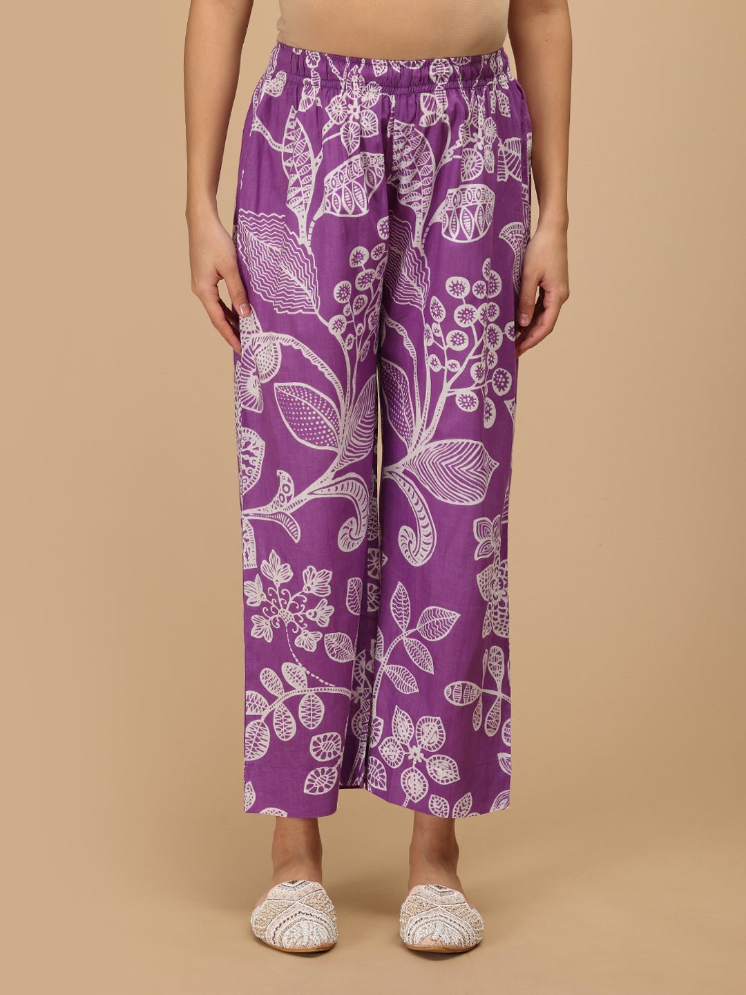  Ulta-Violet Beauty Nursing and Maternity Anarkali Kurta Set Purple