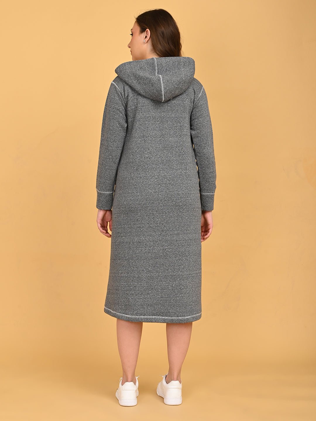  Undercover Cozy Maternity and Nursing Hoodie Dress Grey