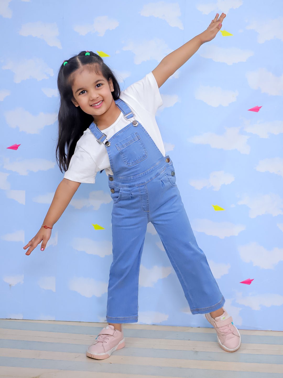 Blue Denim Unisex Classic Pinafore Dungaree