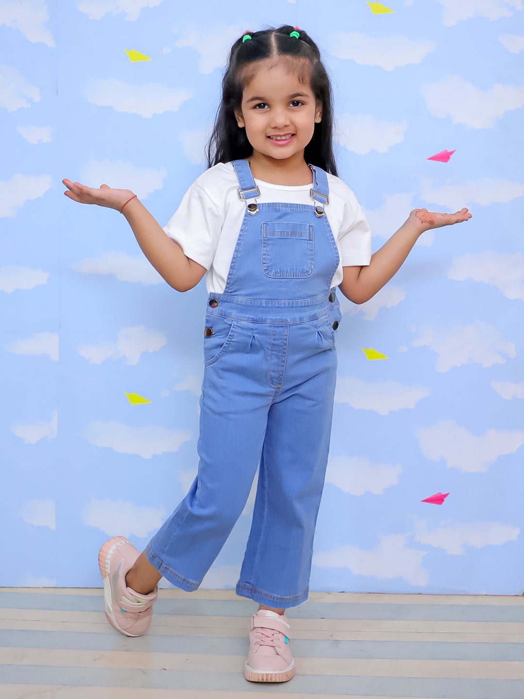 Blue Denim Unisex Classic Pinafore Dungaree