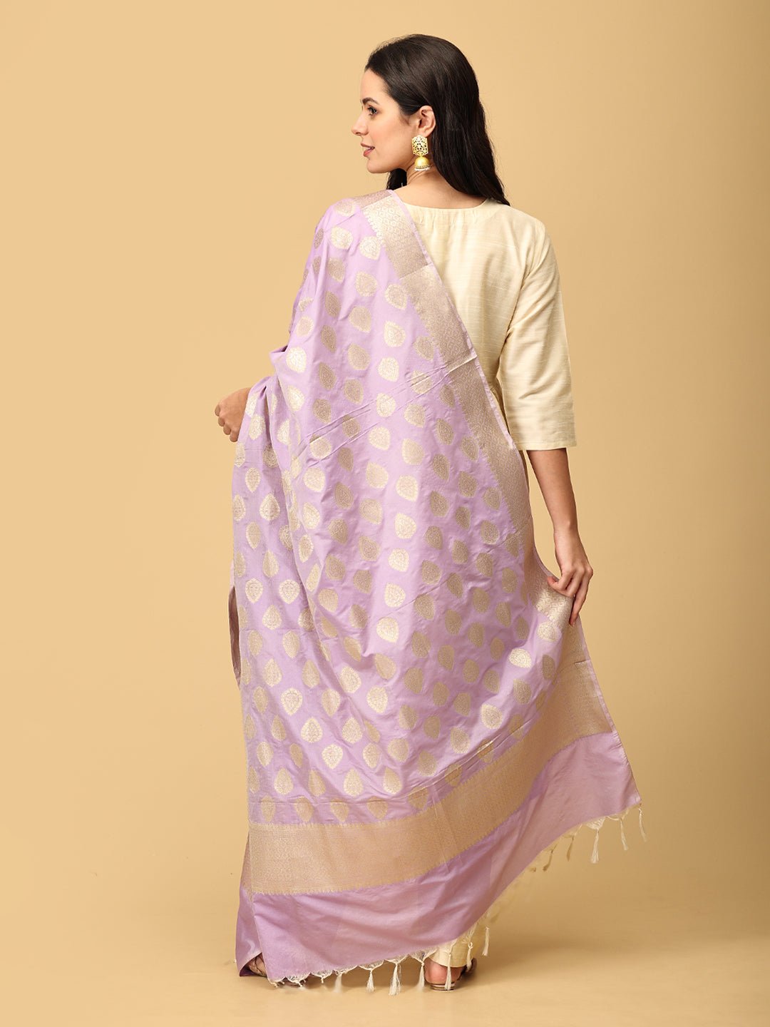  Vanilla Chai Maternity and Nursing Silk Kurta Set Off-white