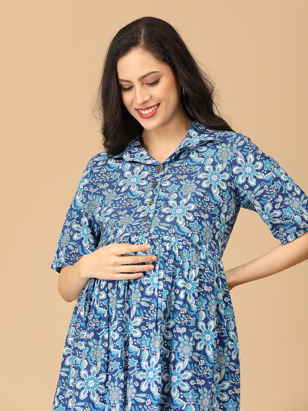  Vibe & Dyes Maternity and Nursing Dress Multi