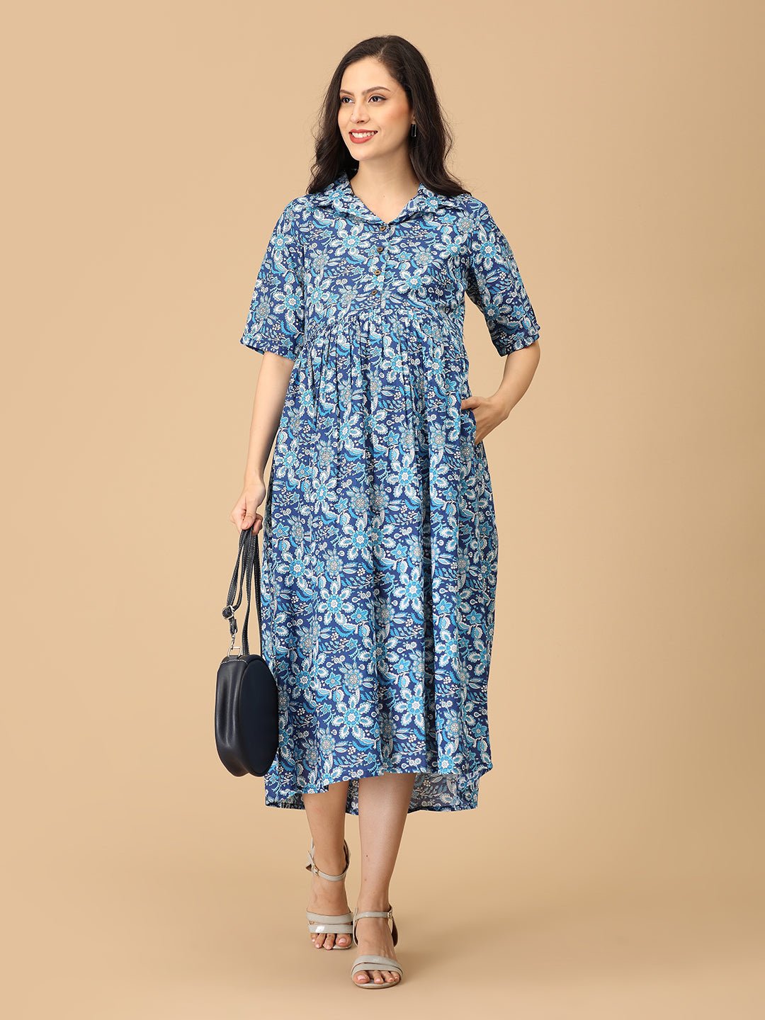  Vibe & Dyes Maternity and Nursing Dress Multi