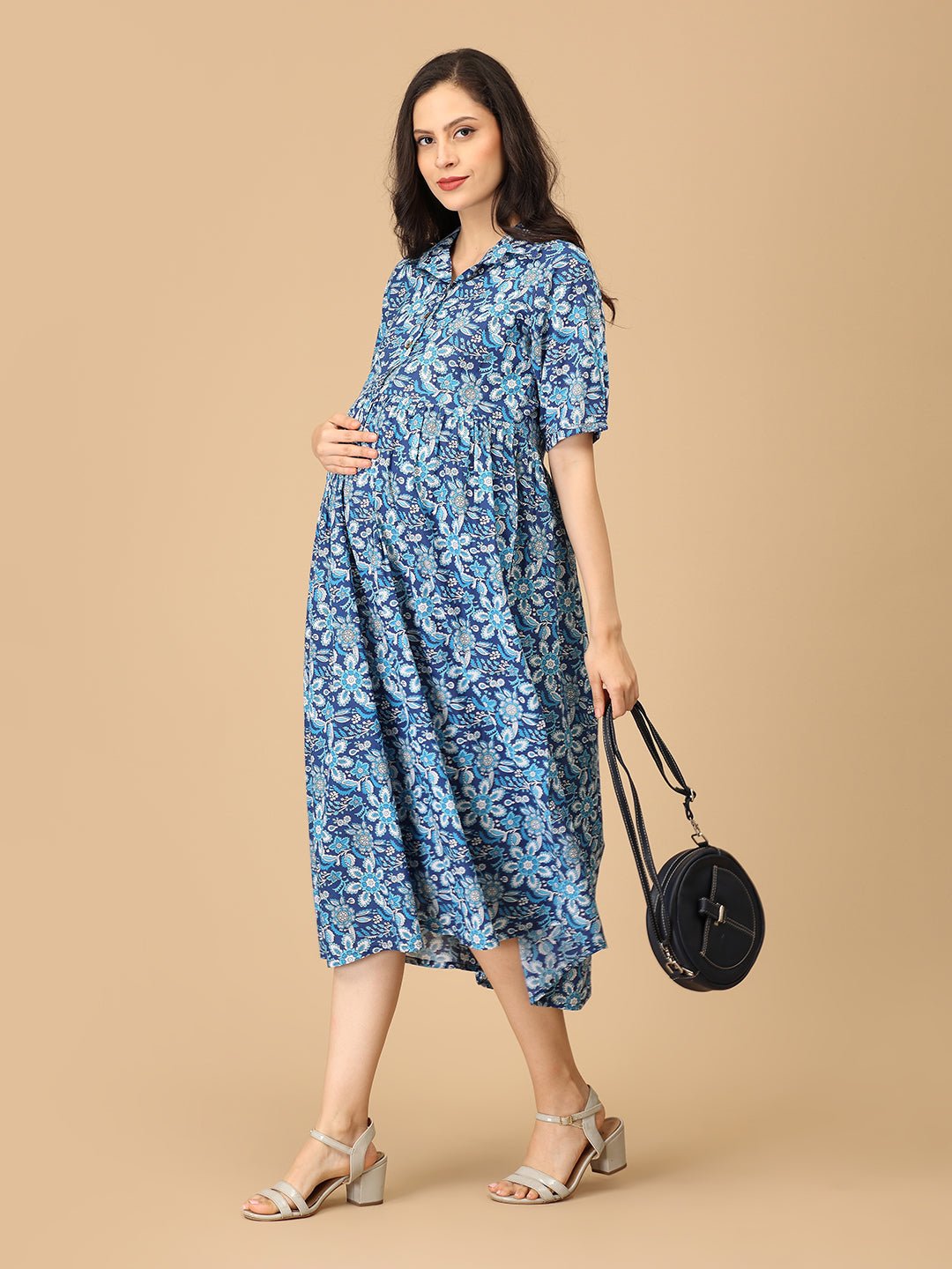  Vibe & Dyes Maternity and Nursing Dress Multi