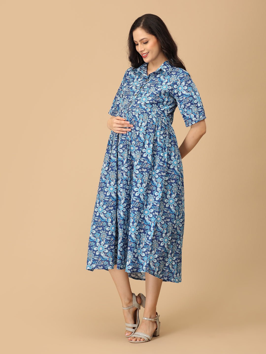  Vibe & Dyes Maternity and Nursing Dress Multi
