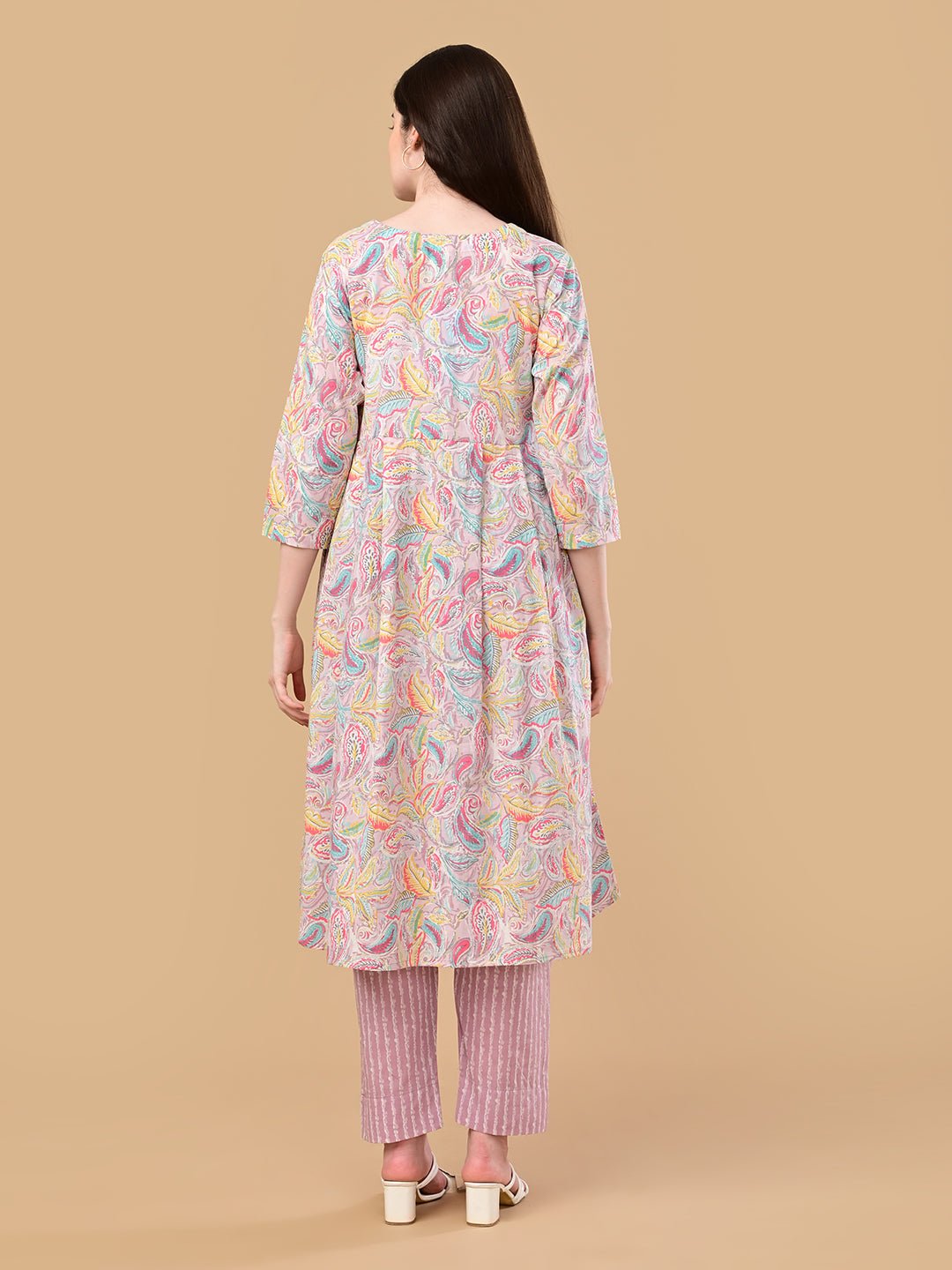  Vivid Vibes Maternity and Nursing Kurta Set Multi