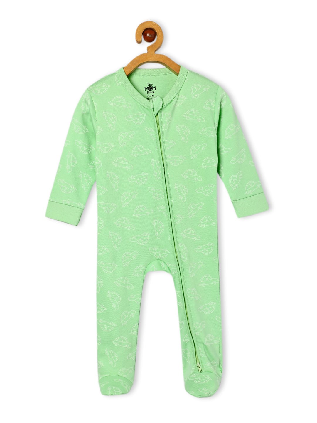  Vroom Vroom Infant Zipper Romper