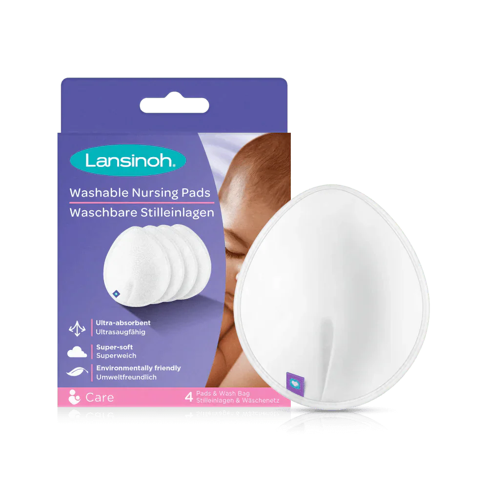 Lansinoh Washable Nursing Pads Reusable Bamboo Viscose 4 Pack 0.11lb