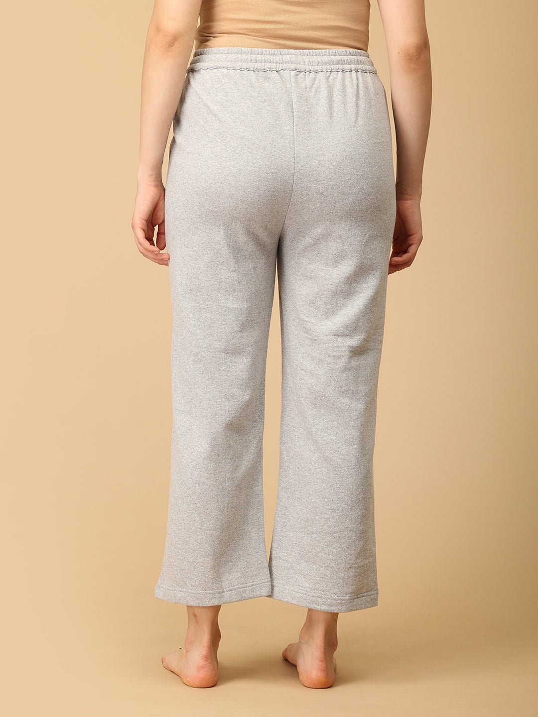  WFH Grey Maternity and Nursing Hoodie Pajama Set Grey