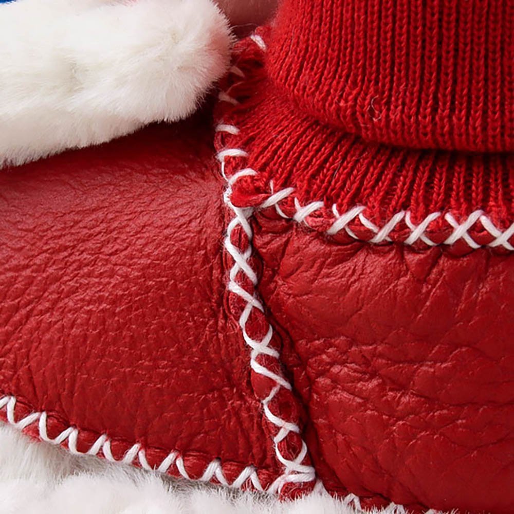 Little Surprise Box White Lucky Dragon Christmas Booties For Kids