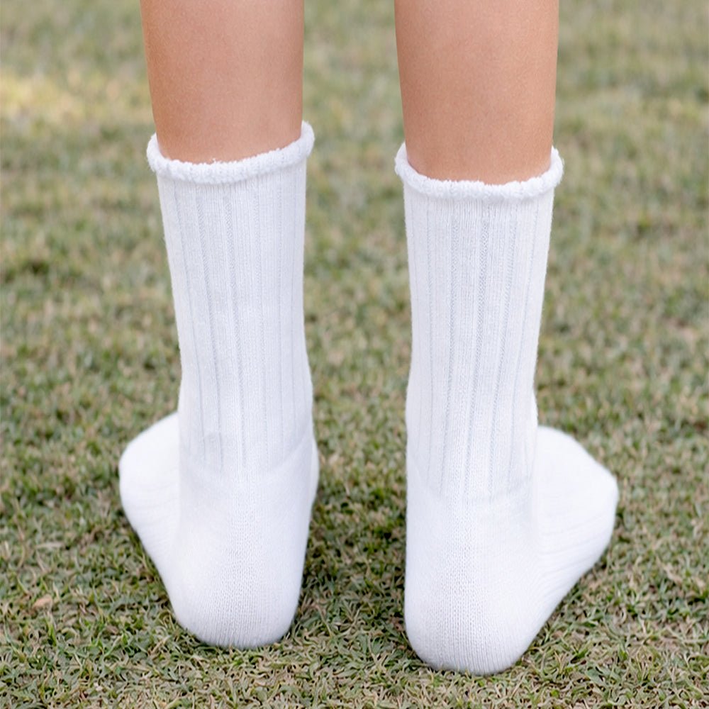 Little Surprise Box White Santa Stockings Christmas Ankle Socks