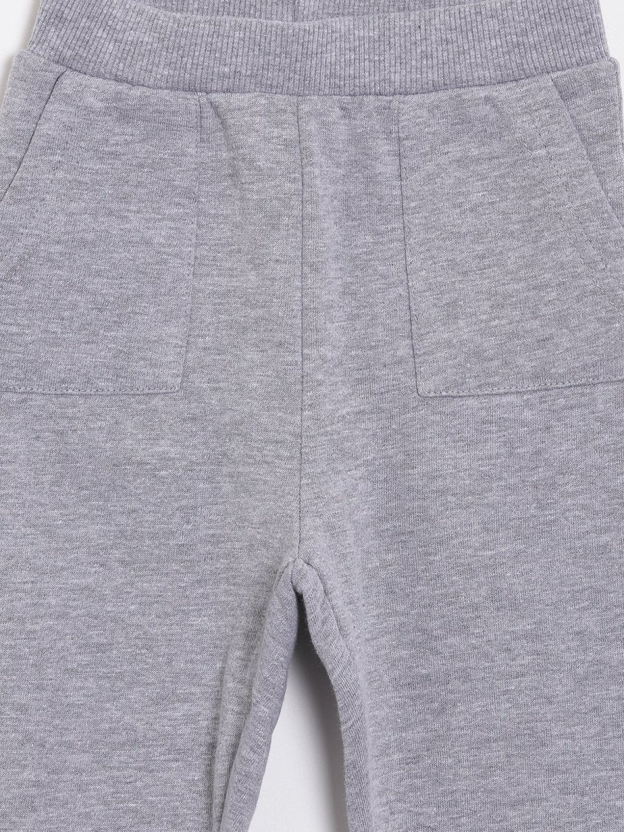Grey Fleece Winter Sweatpants
