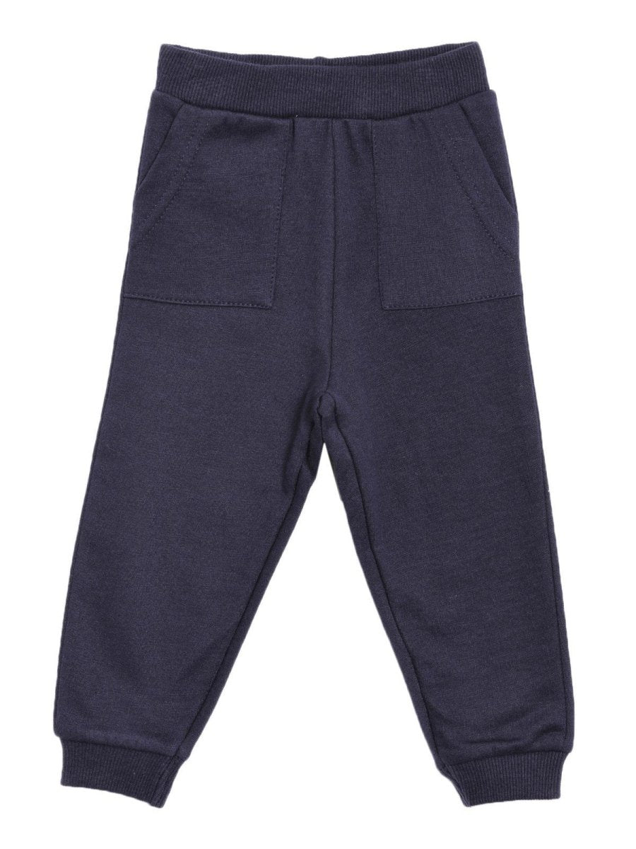 Navy Blue Fleece Winter Sweatpants