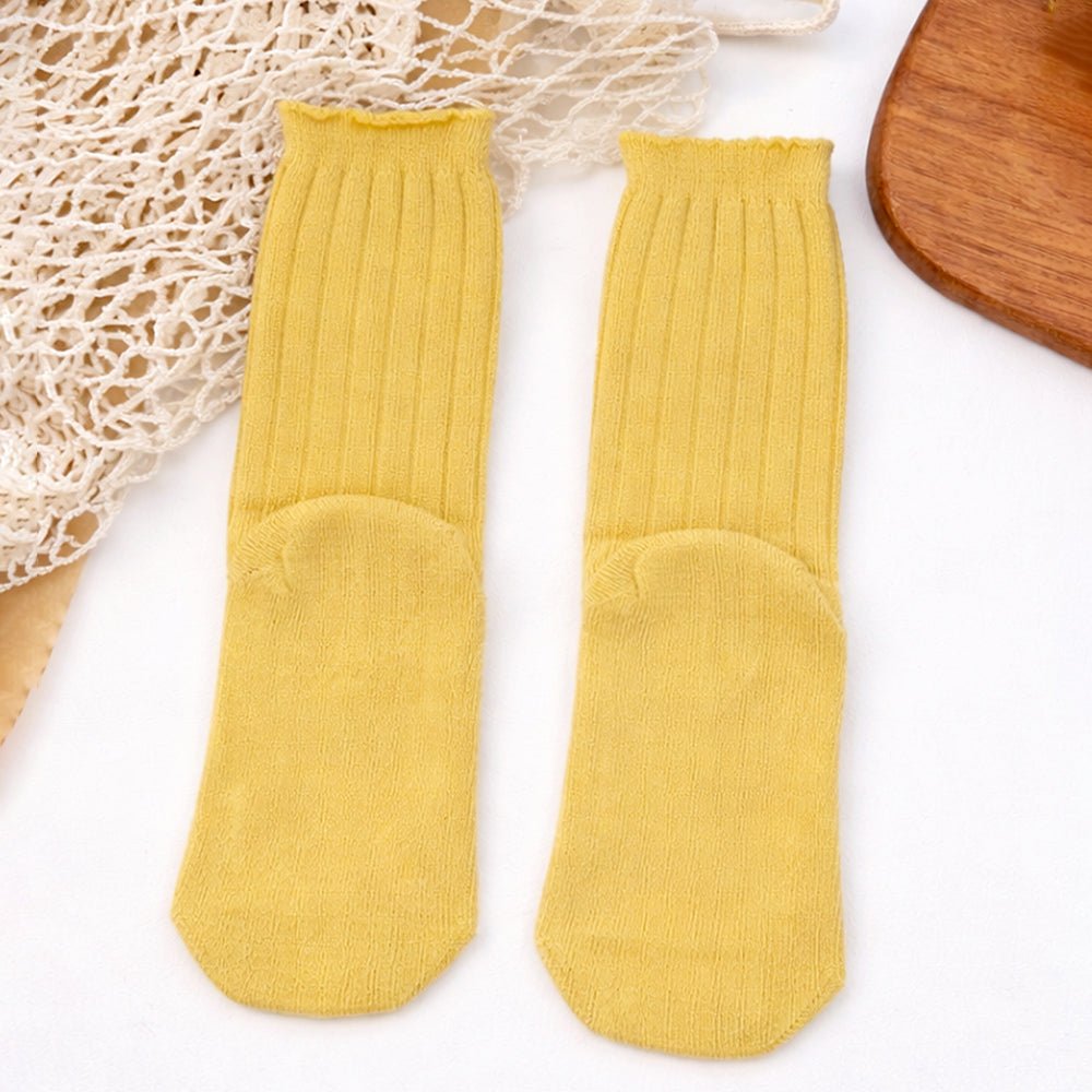 Little Surprise Box Yellow Deer Stockings Christmas Kids Ankle Socks