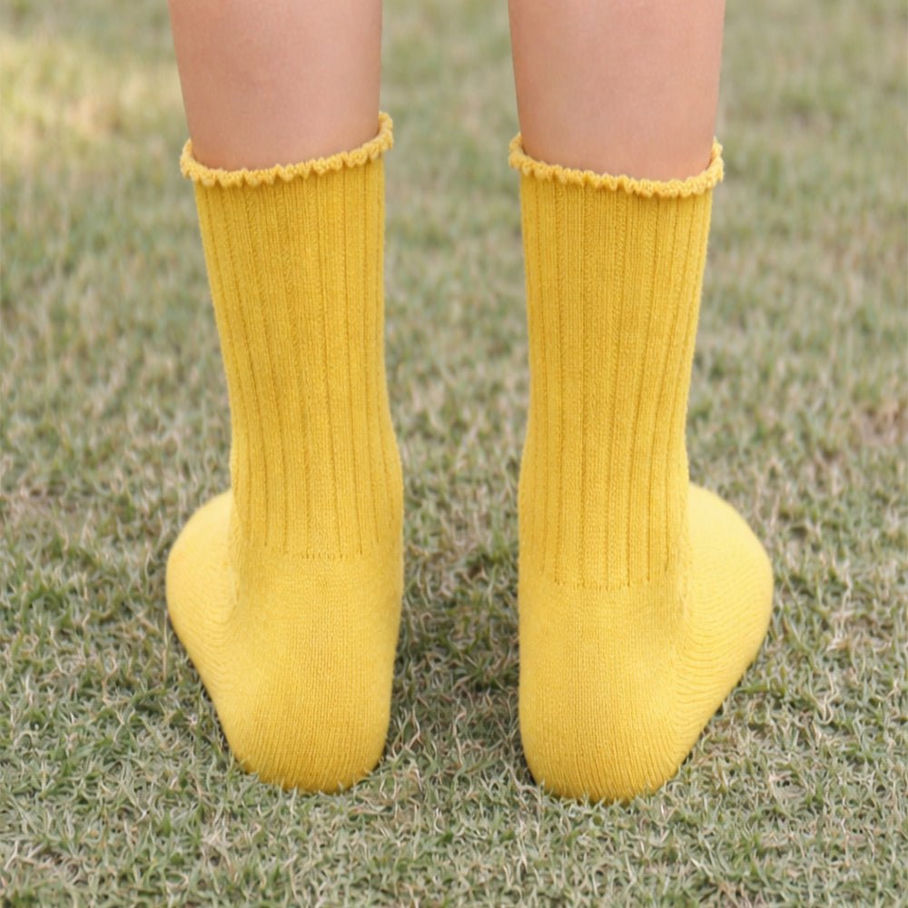 Little Surprise Box Yellow Deer Stockings Christmas Kids Ankle Socks