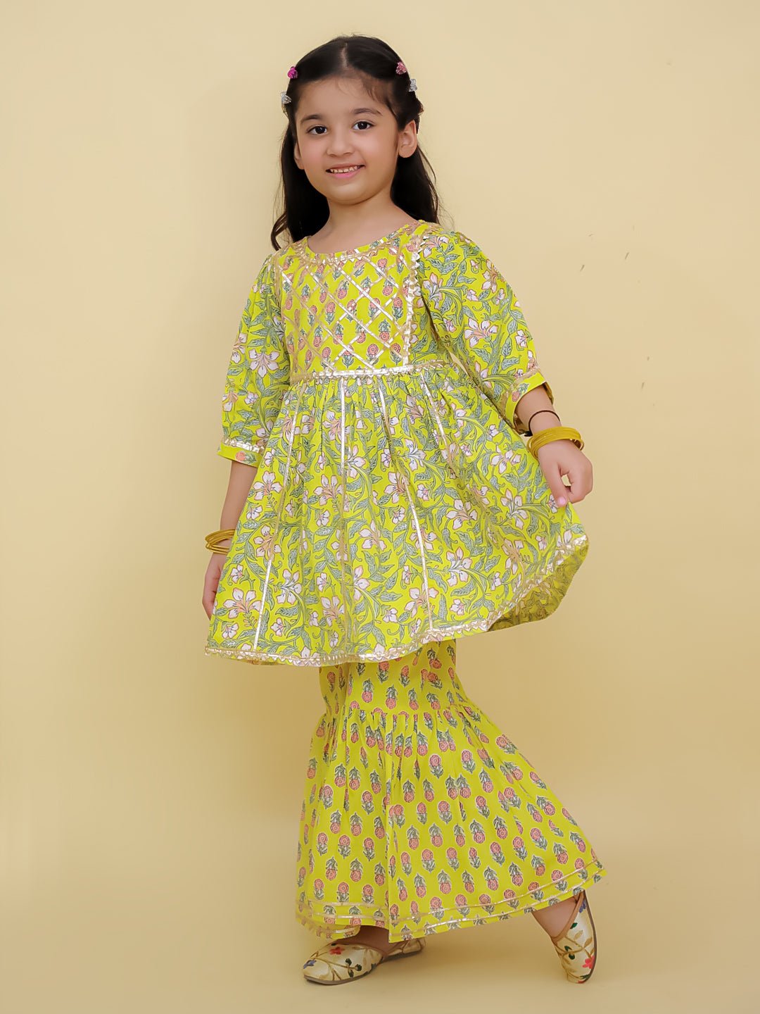 Zarahaat Girls Anarkali Sharara Set