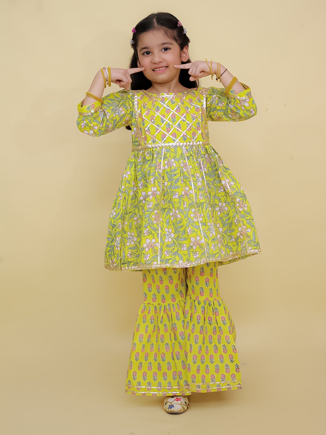 Zarahaat Girls Anarkali Sharara Set