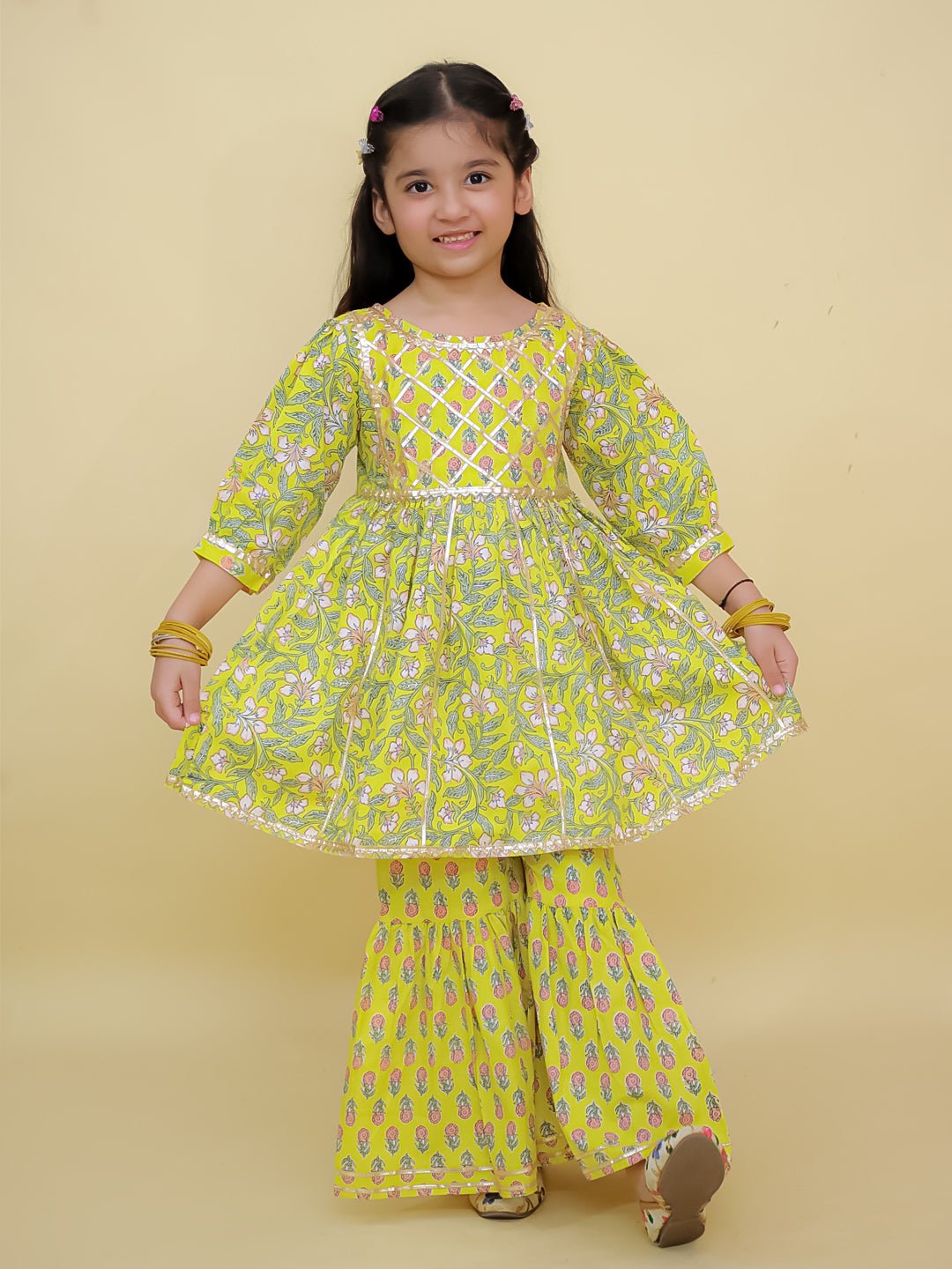 Zarahaat Girls Anarkali Sharara Set