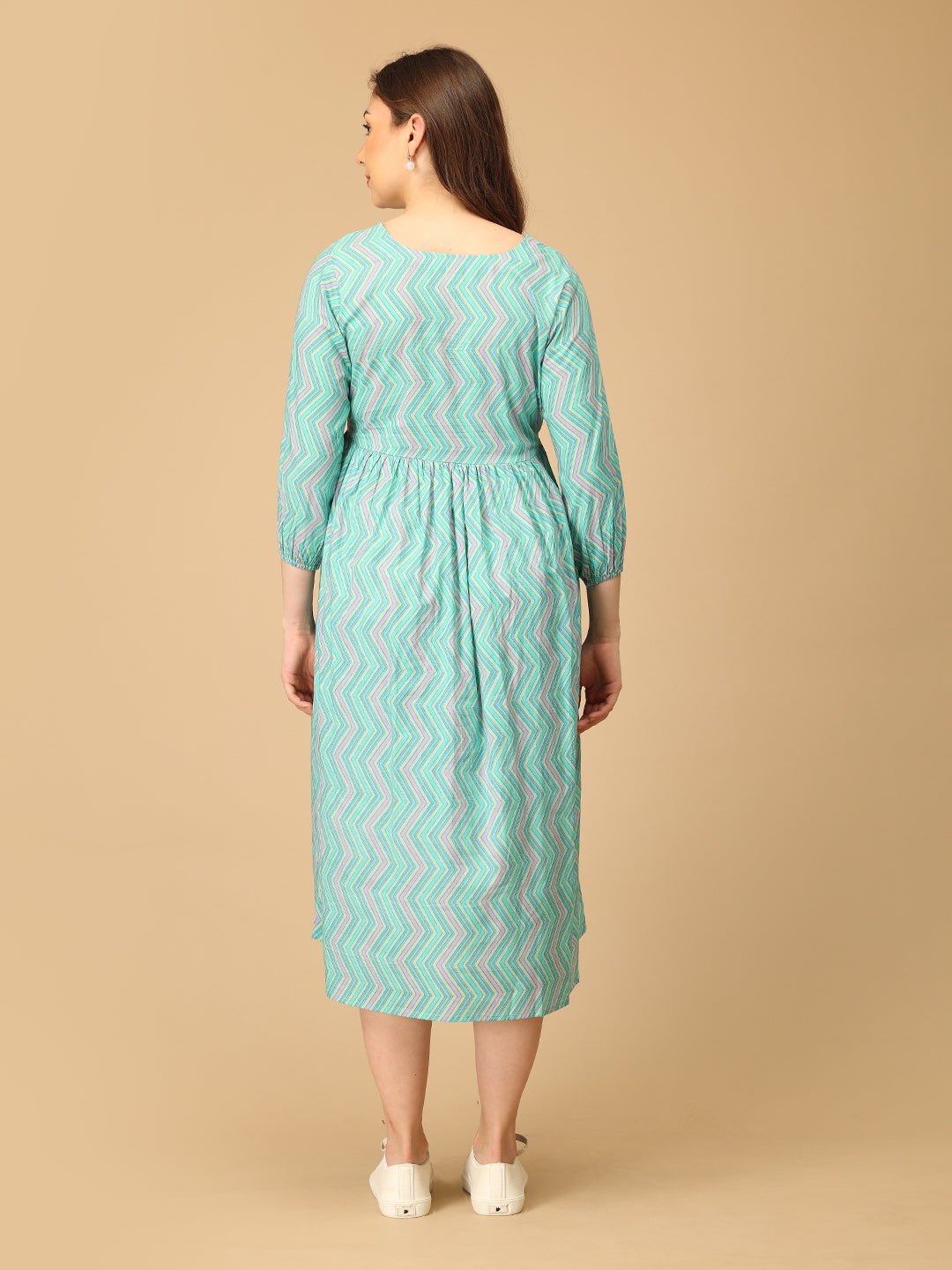  ZigZag Zest Maternity and Nursing Dress Multi