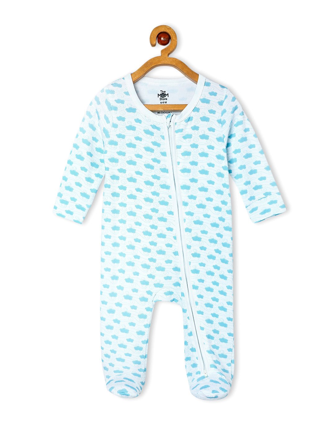  Elephantastic Happy Cloud Infant Zipper Romper Combo 2-Pack