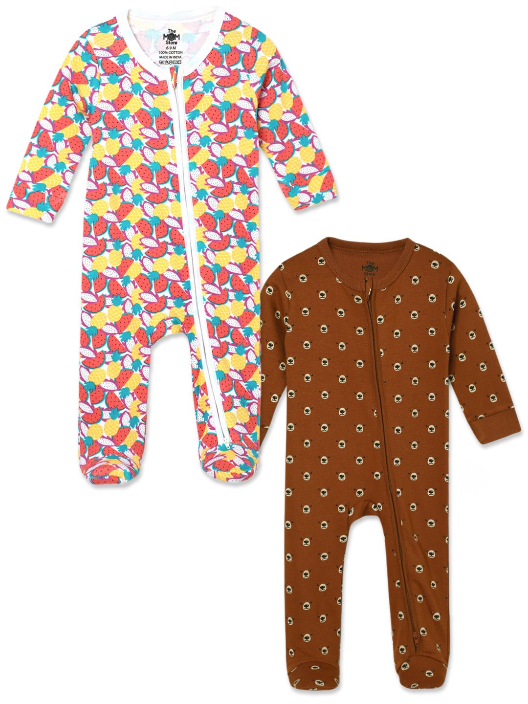  Fruitilicious Beary Best Zipper Romper Combo 2-Pack