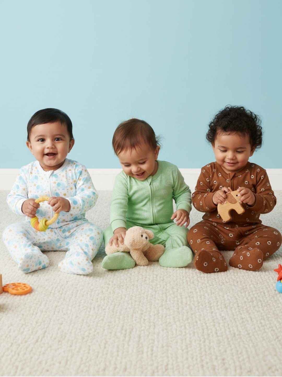 Beary Best Vroom Vroom Elephantastic Infant Romper Combo 3-Pack