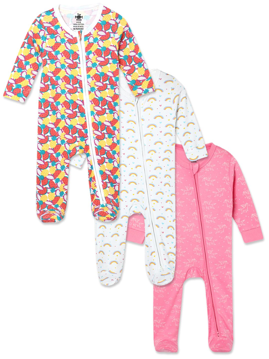  Magic Bow Fairyland Fruitilicious Zipper Romper Combo 3-Pack